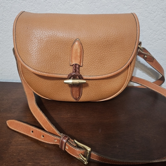 Vintage Dooney & Bourke Outback Loden Saddle Bag